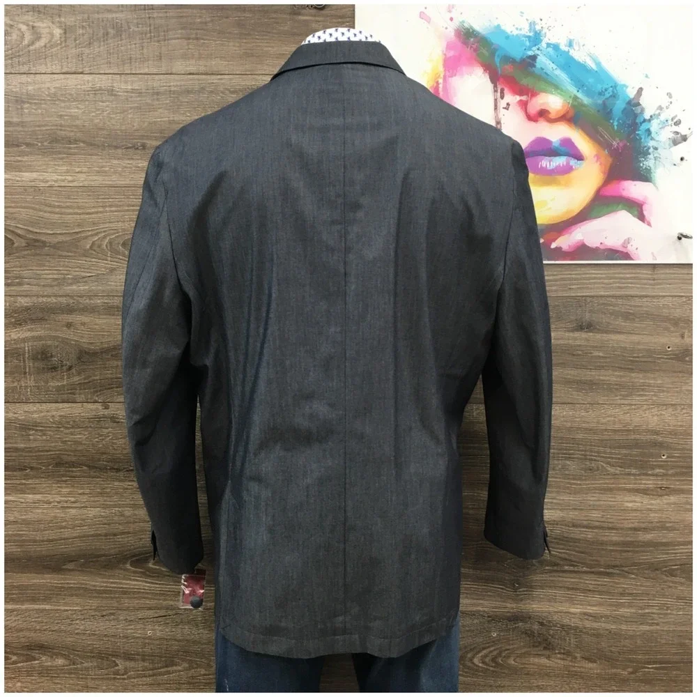 NEW! ALFANI Mens Cotton Blazer‎ Sport Coat Casual Jacket Size 2XL Light Suit